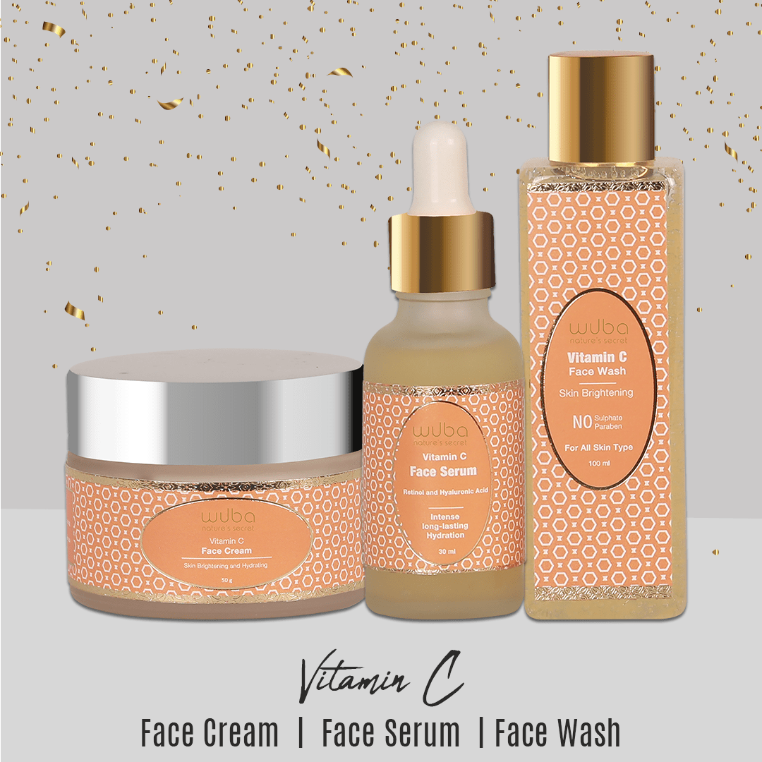 Gift Hamper - Vitamin C Face Serum, Face Wash, Cream