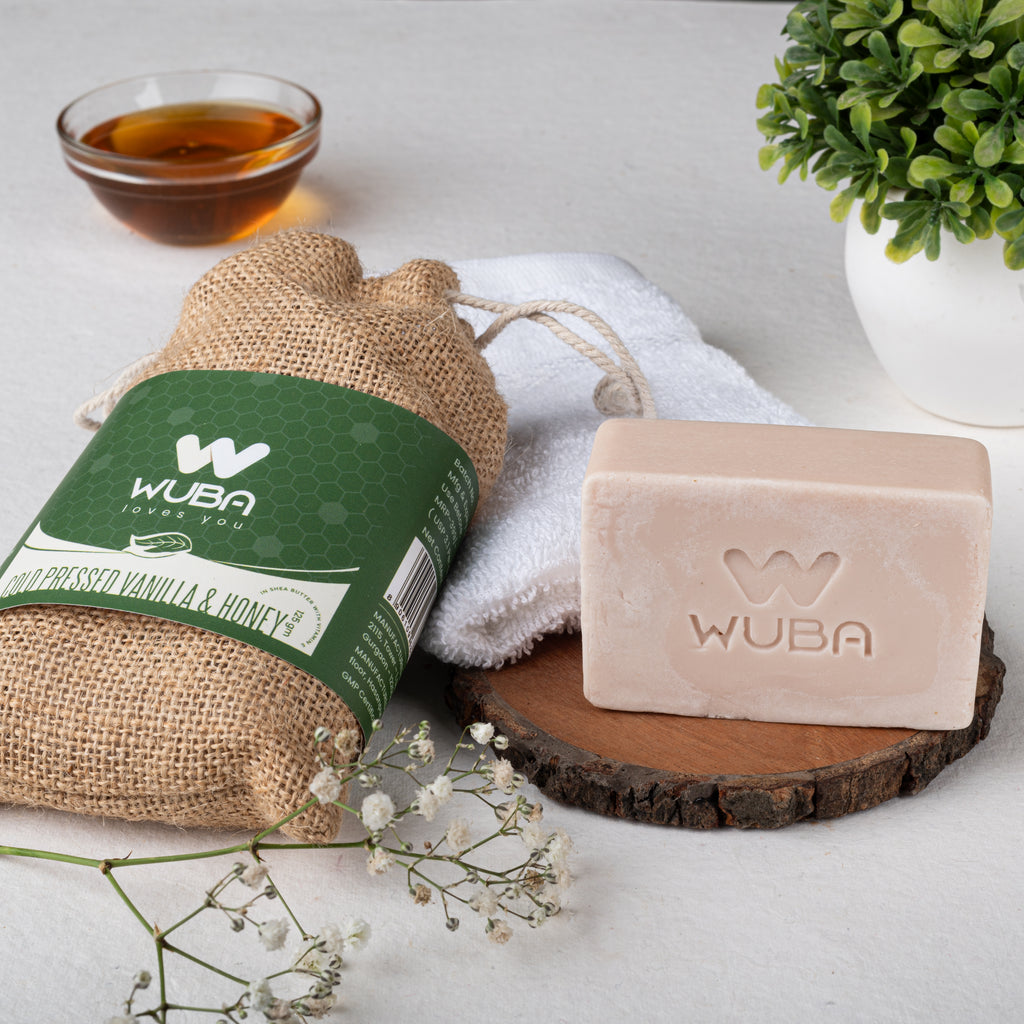 Wuba's Vanilla Honey and Rose Soap (Combo of 2)
