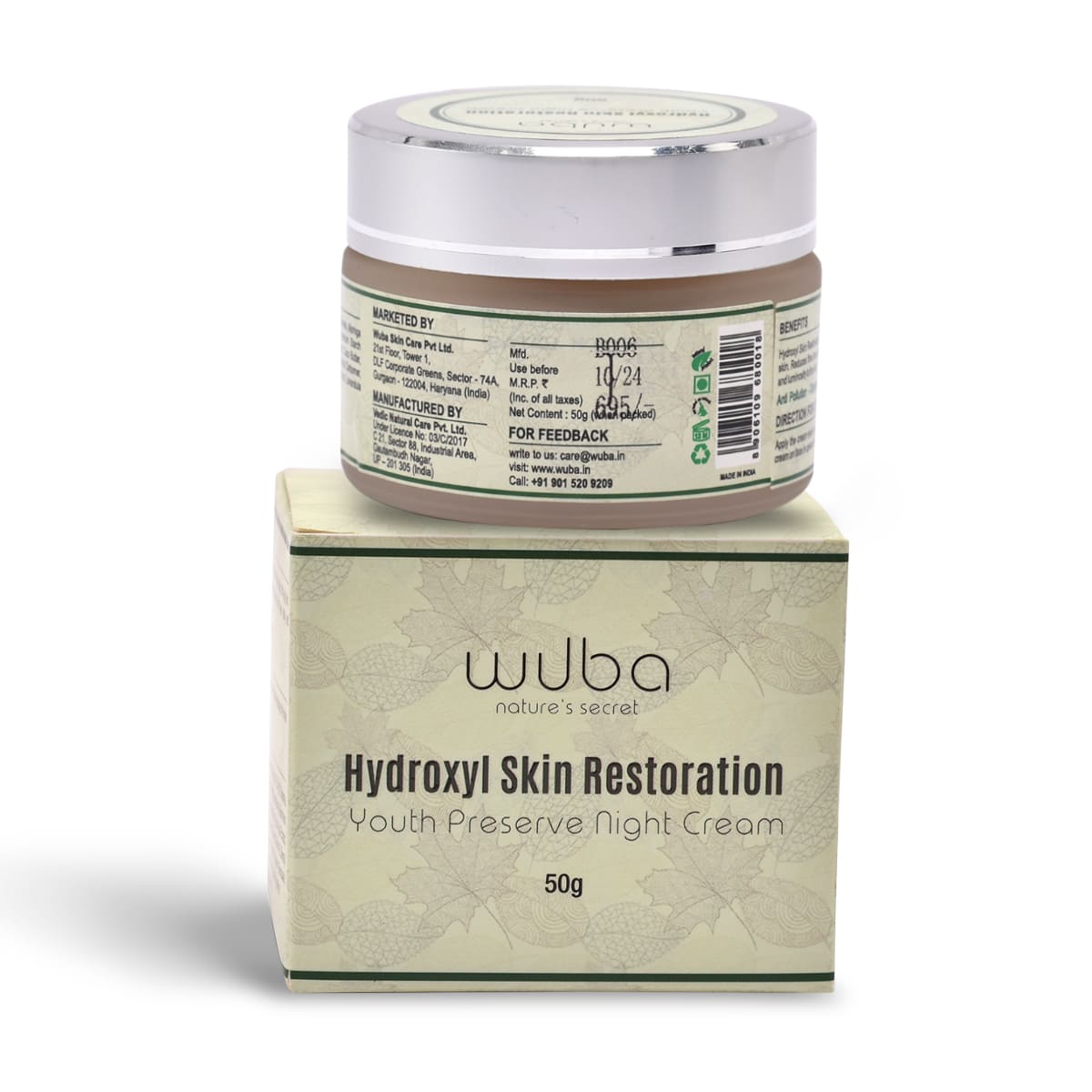 Hydroxyl Skin Restoration Youth Preserve Moisturizing Night Cream - 50gms