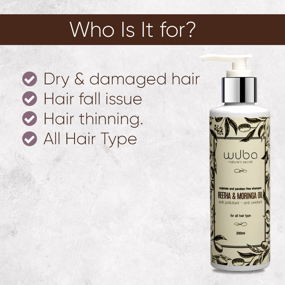 Reetha and Moringa Oil Hair Shampoo -200ml